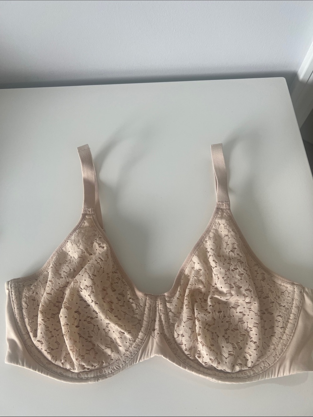 Chantelle Beige Lace Underwire Bra